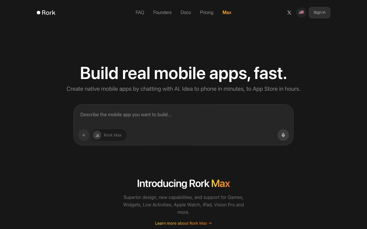 Rork interface